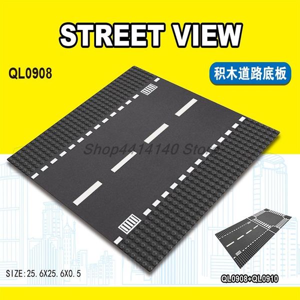 

street view base plates ql0908 ql0909 ql0910 plastic bricks bottom board for figures diy building blocks toys for children gifts jllhpe