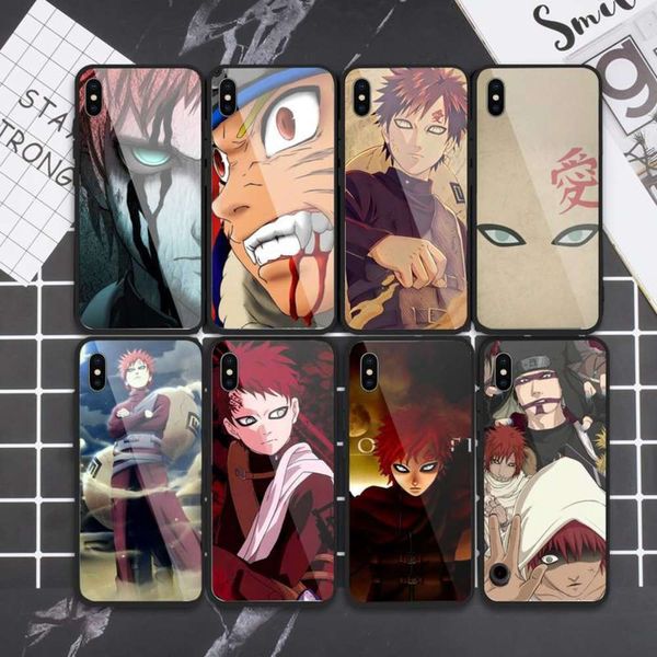 

bgrfchibi naruto gaara case tempered glass vip 6 vip 6 6s 7 8 plus x xs x xr 11 12 mini pro maxswza