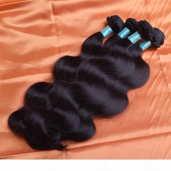 

mongolian human hair body wave hair bundle deals 3pcs virgin mongolian hair extension, Black