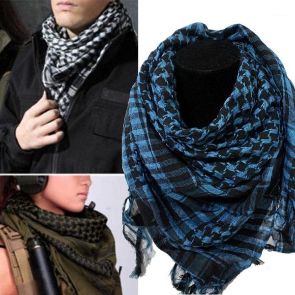 

arab shemagh keffiyeh tactical palestine scarf for men shawl kafiya wrap shemagh scarf fashion scarves1, Blue;gray