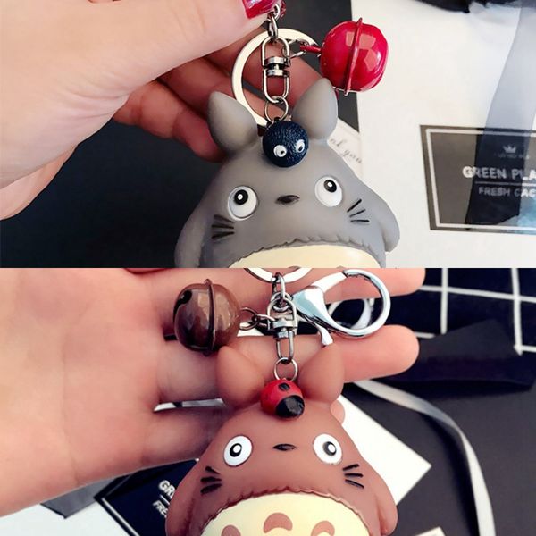 

factory2xkckawaii factoryb3rfkitten fashion key keychains cat cute chain ring anime totoro keychain creative trinket charm women gi, Silver