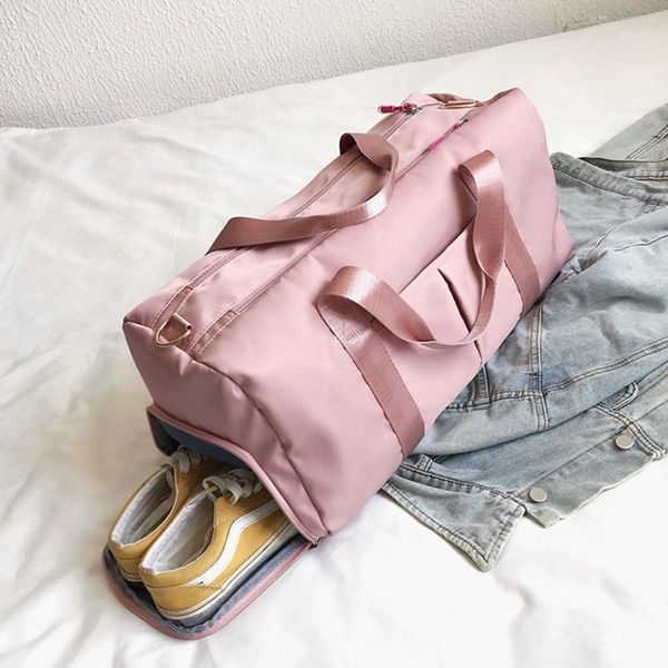 

outdoor waterproof nylon sports gym bags women shoes compartment sport bags men training fitness bag yoga bolsa sac de sport1