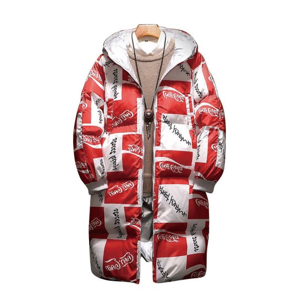 

100% polyester custom reversible padded winter parka men