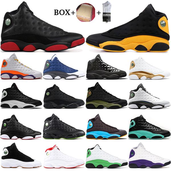 

with box 2021 13 13s jumpman flint 2020 basketball shoes mens womens lucky green soar playground lakers sports sneakers trainers size 40-47