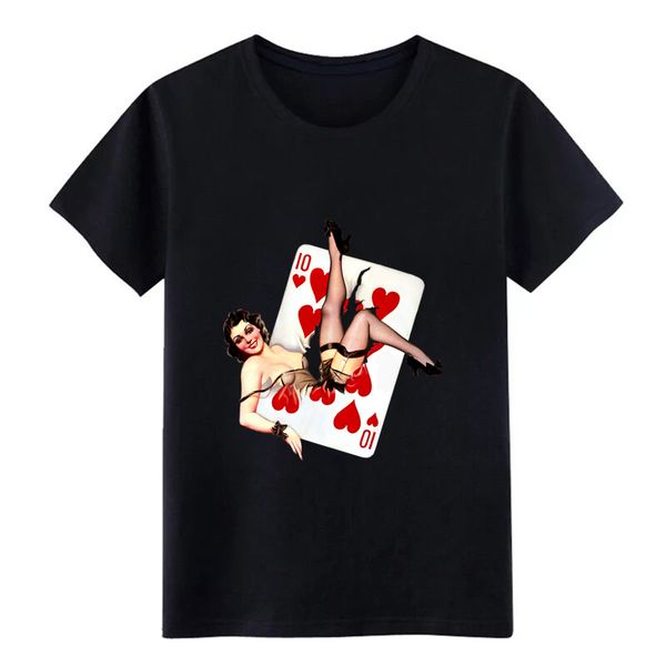 

мужская ретро урожай девушка в печати карт plus картинка смешной оригинал дизайнеры балахон футболки толстовка