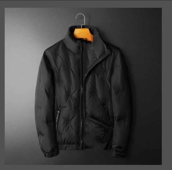 

fashion new winter down jacket men's short down jacket 90% white duck down size m-5xl, Black