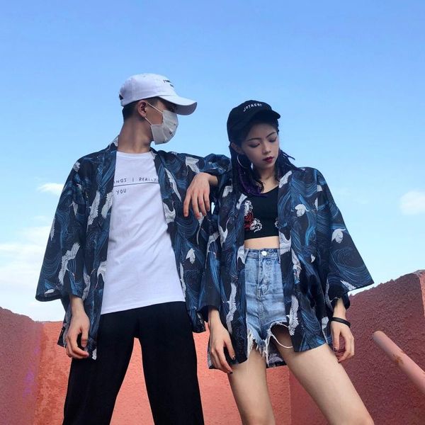 

women kimono man yukata female haori obi japanese kimono traditional matching couple outfits japanese clothes 10476, Red