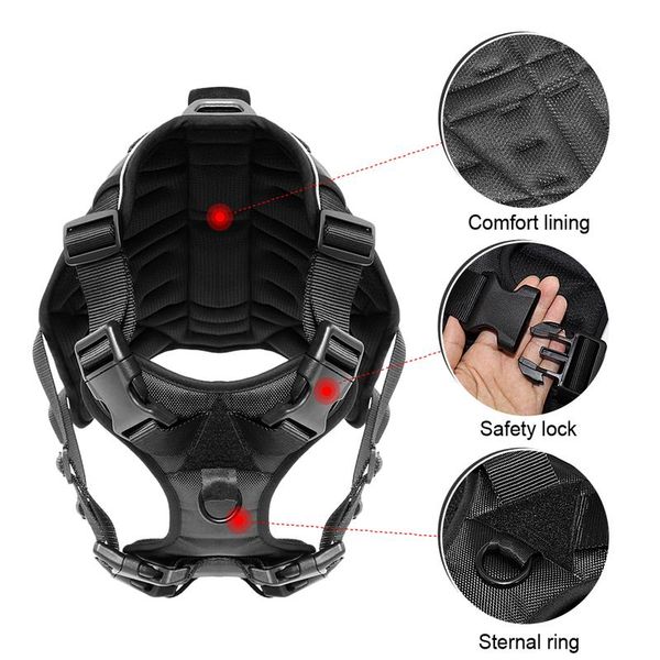 

военно-тактическое удивление собаки нейлон светоотражающие k9 рабочая собака регулируемая подготовка для средних крупных собак немецкий sqcv