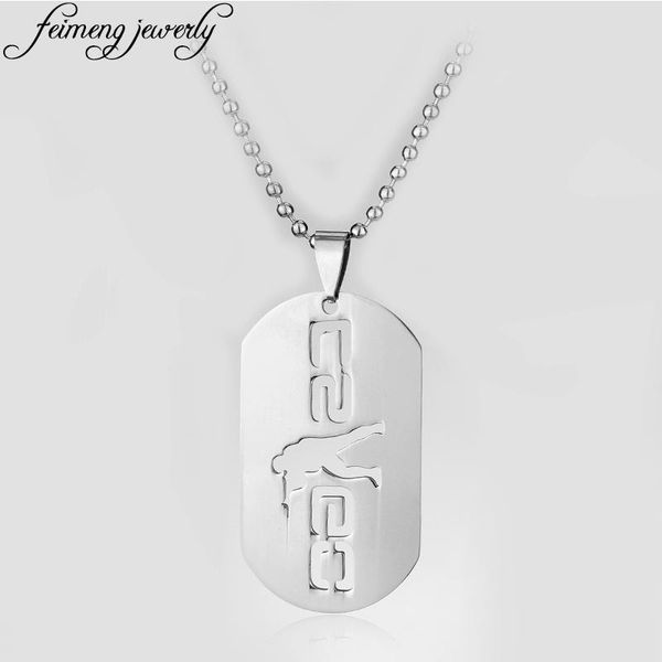 

pendant necklaces game cs go necklace charm silver color sniper shape alloy fashion jewelry accessories for men statement