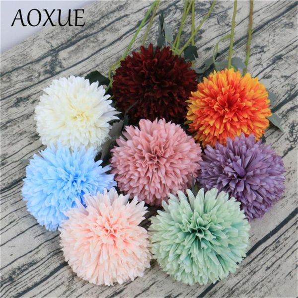 

decorative flowers & wreaths 55cm simulation large onion flower ball wedding road lead home decoration dandelion chrysanthemum table tennis