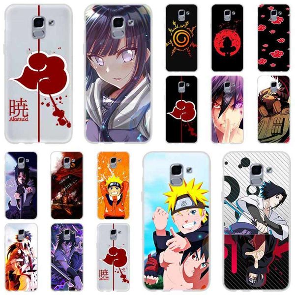 

3soft silicon sheath of animation naruto akatsuki for samsung galaxy j6 j8 j7 j5 j3 j4 plus j610 primecf1