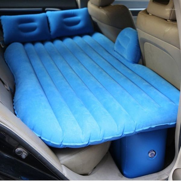

140*90*45cm car travel mattress in the back seats inflatable pillow sleep tourist seat inflatable mattress car blow up bed1
