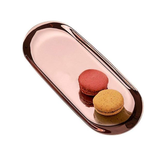 

нержавеющая сталь косметический jewelry организатор лотки, овальный многофункциональная хранения лотки для wax лотка полотенце лоток тарелки, Pink;blue