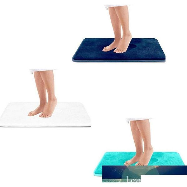 

home bath mat non-slip bathroom carpet soft coral fleece memory foam rug mat kitchen toilet qylxrk tore2010