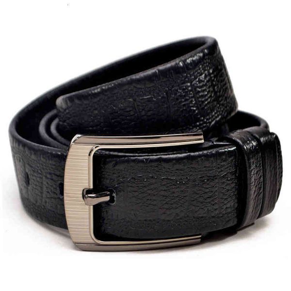 

belts needle buckle men's pure cow korean version versatile wide casual middle-aged and elderly business trouser, Black;brown