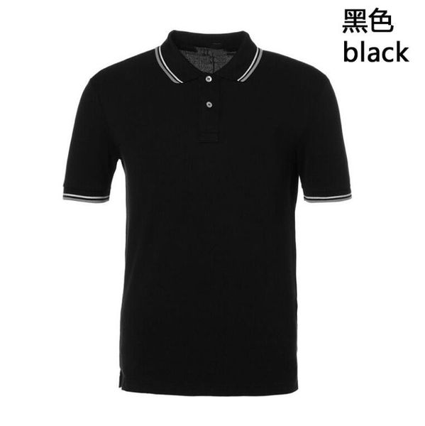 

summer classic lapel casual business slim poio shirt, color, size figure, large quantity and discount, White;black