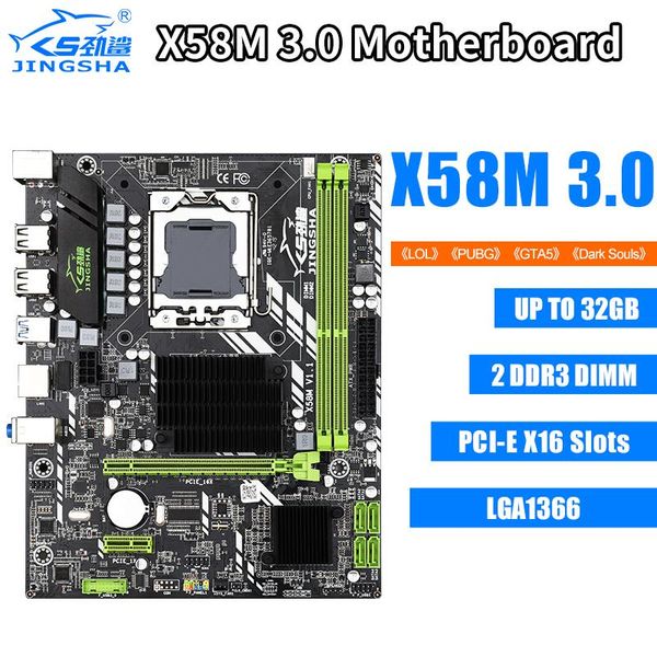 

tablet pc motherboards jingsha x58 m 3.0 motherboard cpu lga1366 2* ddr3 up to 32gb