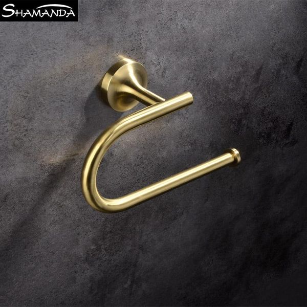 

gold bathroom accessories set towel ring glass shef paper tissue holder toothbrush cup brushed 304 stainless steel yxldwq xhhair