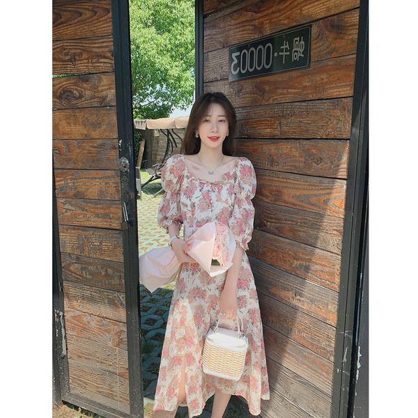 

autumn new women's dress, french retro, high-end atmosphere, Black;gray