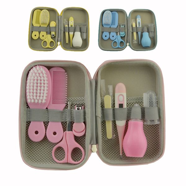 

baby nail care set nail clippers comb hair brush kit health care portable baby nail clipper comb brush set infant grooming care lj201026