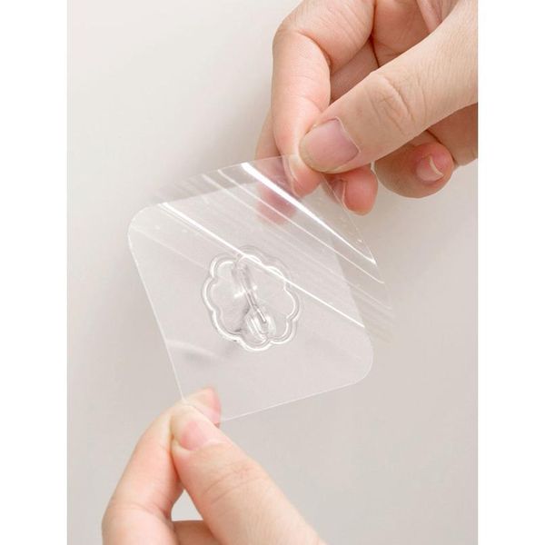 

20/30pcs 6x6cm transparent strong self adhesive door wall hangers suction heavy load rack cup sucker for kitchen bathro bbygvo