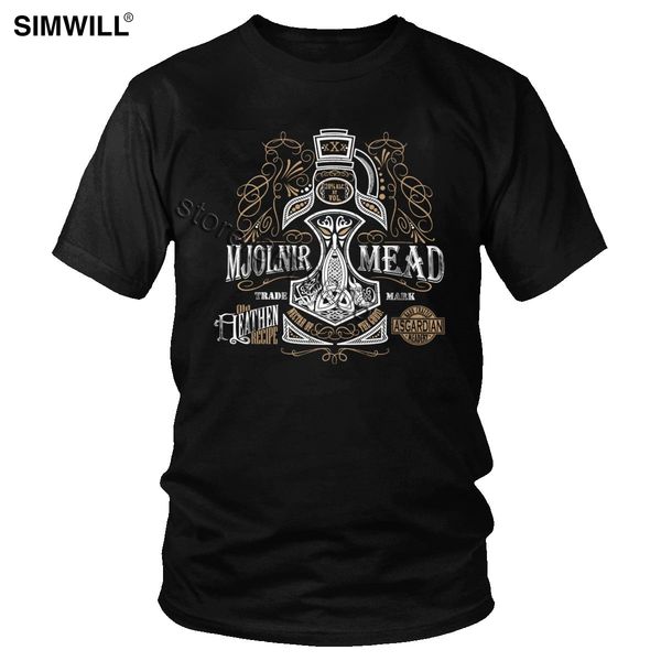 

sport retro viking mjolnir t-shirt men short sleeves thor's hammer casual tshirt summer graphic t shirt boyfriend's gift clothing