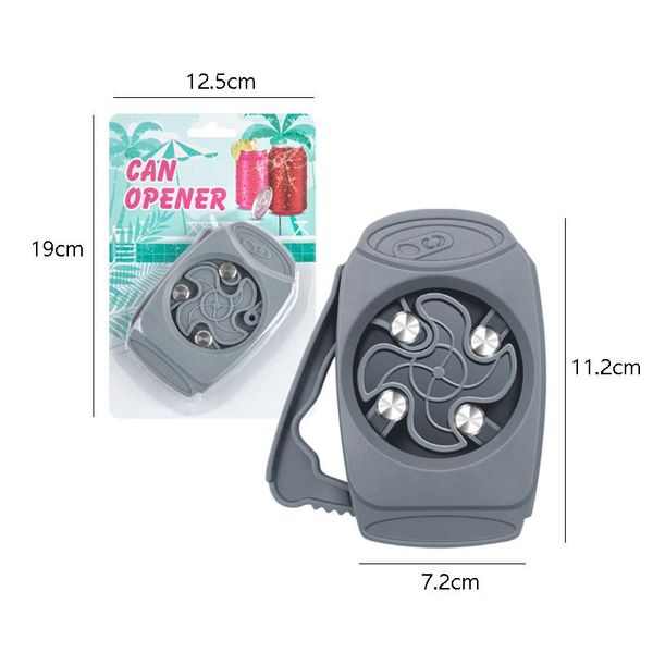 

перейти качели универсальный topless can opener remover многофункциональный консервированные напитки бутылка открывалка бар инструмент кухон, Silver