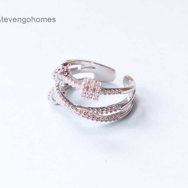 

925 sterling three silver women's fashion geometric accessories ring