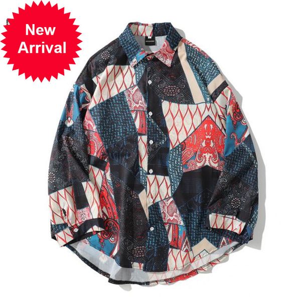 

2020 and japanese ukiyo patchwork geometry long moonshirt hiphop streetwear hawaiian 3d spring shirt from men lts1, White;black