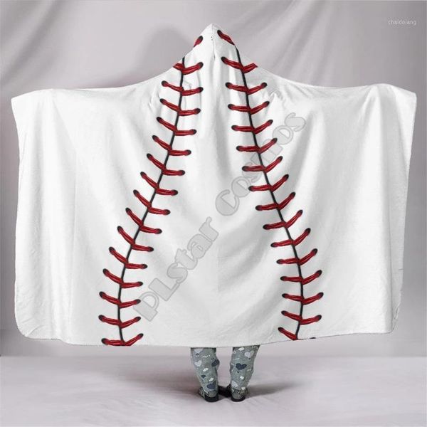 

funny softball hooded blanket colorful child sherpa fleece wearable blanket microfiber bedding style-11