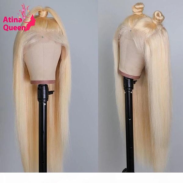 

130-150 density 613 blonde full lace human hair wigs preplucked remy wig with baby hair glueless lace front for black women
