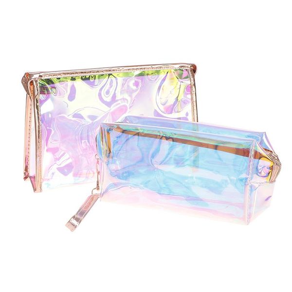

transparent pvc cosmetic bags women travel wash bags organizer makeup bag beauty case pouch