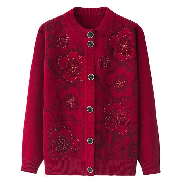 

2021 autumn women casual sweaters loose o-neck long sleeve cardigans winter knitted jumpers outwear jacket coat with pockets, White