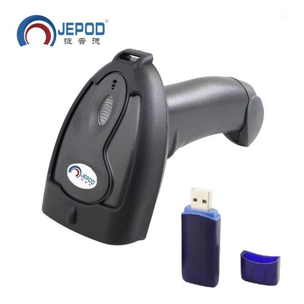 

jp-b2 wireless barcode scanner wireless 433hz bar code scanner laser high specification scanning 1d codes quakeproof1