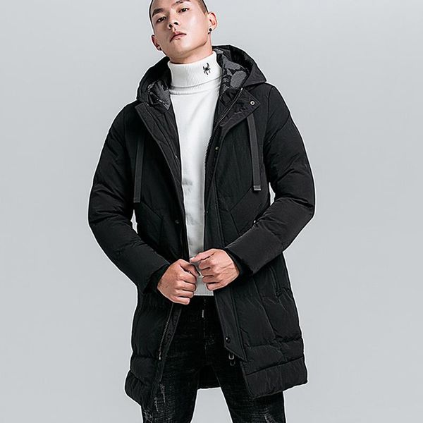

men hat detachable warm coat causal jacket cotton padded winter jacket men clothing plus size 3xl 4xl winter, Black