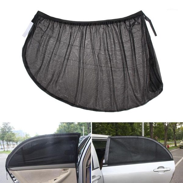 

2pcs black car sun shade uv protection car curtain rear side window sunshade mesh sun visor summer protection window film1