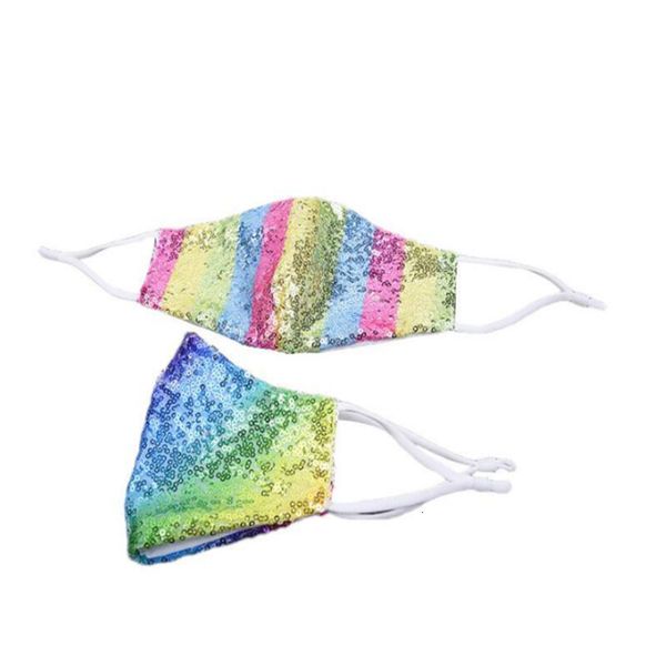 

glitter adjustable mouth face earloop women sequin cover bling outdoor gauze maks reusable dustproof mask yya261