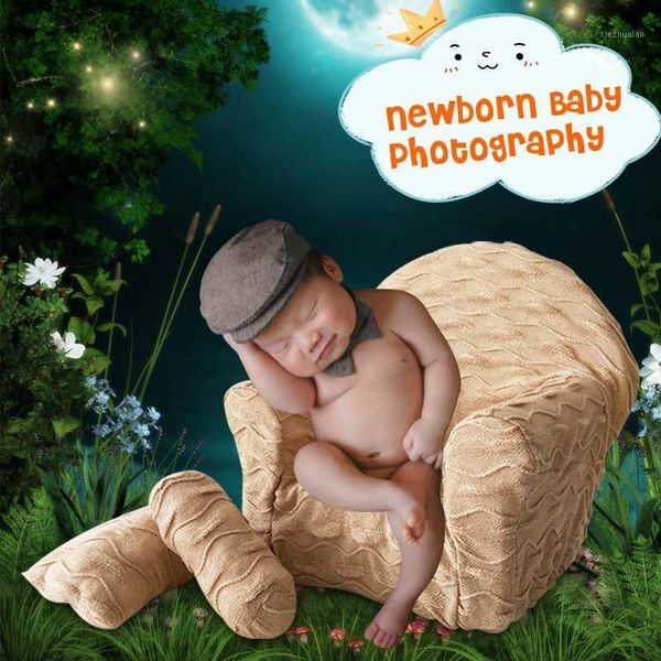 

caps & hats 7 colors born baby infant basket props pography posing sofa with pillows outfits studio shooting accessorie1, Yellow