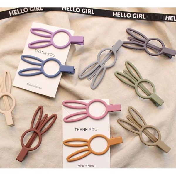 

matte cute rabbit hair pins for women hair pin clips barrette bangs duckbill hair pins girls accessories headbands for women q bbymrc