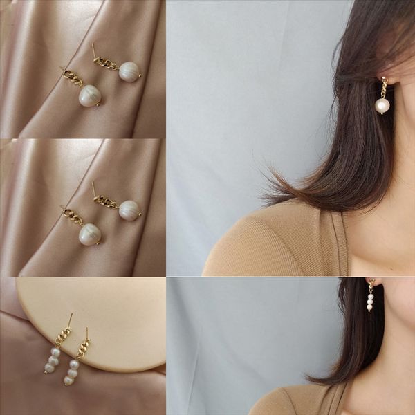 

lgh fashion water drop set neckla and earring design stud earrings white rhinestone for zircon stud earring cubic women, Golden