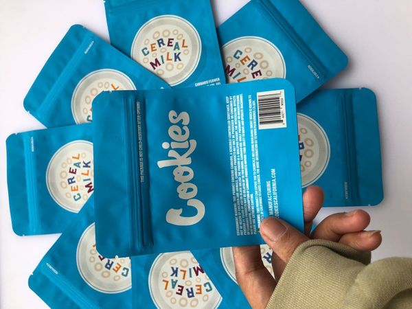 

3.5g medicated and bags cerel bags mylar local edibles stickers bags hologram milk label blue proof smell flavors cookies bbyhs bdebaby