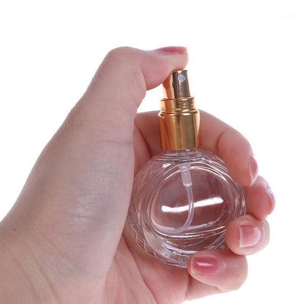 

1pc 10ml mini clear glass spray perfume bottle portable travel refillable1