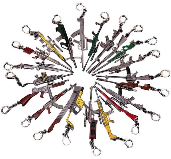 

chicken eating peripherals keychains pendant jedi survival key chain small gifts pendant peace elite key chains, Silver