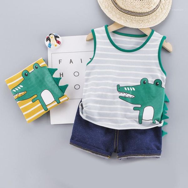 

clothing sets cute toddler boy summer set cartoon print short sleeve shirt pants for kid baby boys clothes clothes1, White