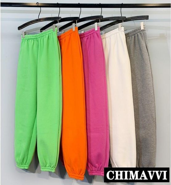 

women's warm cotton pants 2021 autumn and winter new elastic waist solid plush thickened spots pants teenager hip hop sweatpants1, Black;white