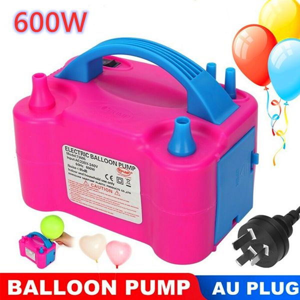 

220/110v eu/us plug double hole ac inflatable electric balloon pump air balloons pump electric birthday balloon pump inflator 1027