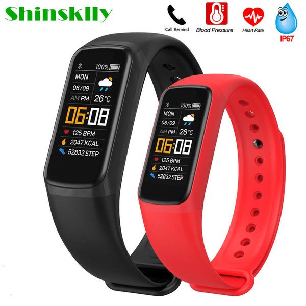 

2020 watch female male blood prsure wristband fitns monitor waterproof heart rate tracker activity smart bandjk