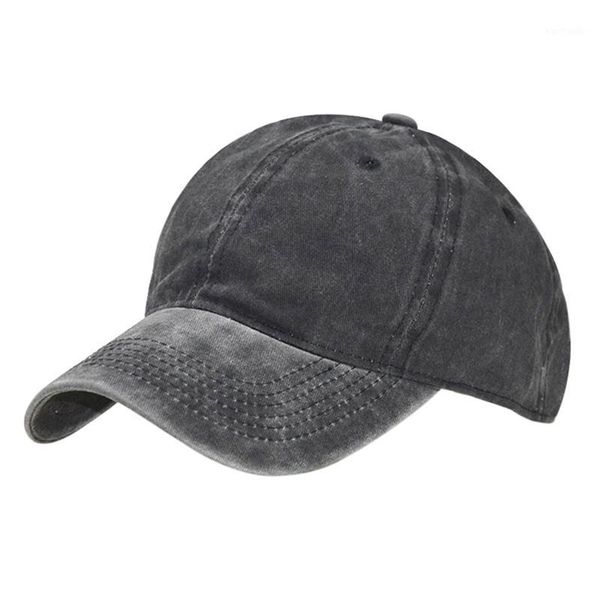 

cycling caps & masks 2021 washed adjustable hats solid color sport running cap couple leisure dad hat camping cycling1, Black