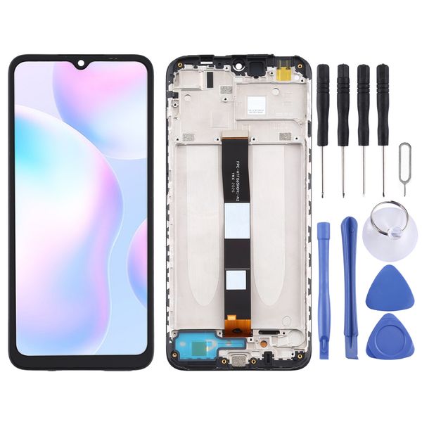 

lcd screen and digitizer full assembly with frame for xiaomi redmi 9a redmi 9c