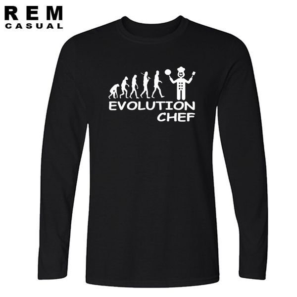 

new style evolution of a chef cooking funny long sleeve t-shirt gift t shirt men casual sport hooded sweatshirt hoodie